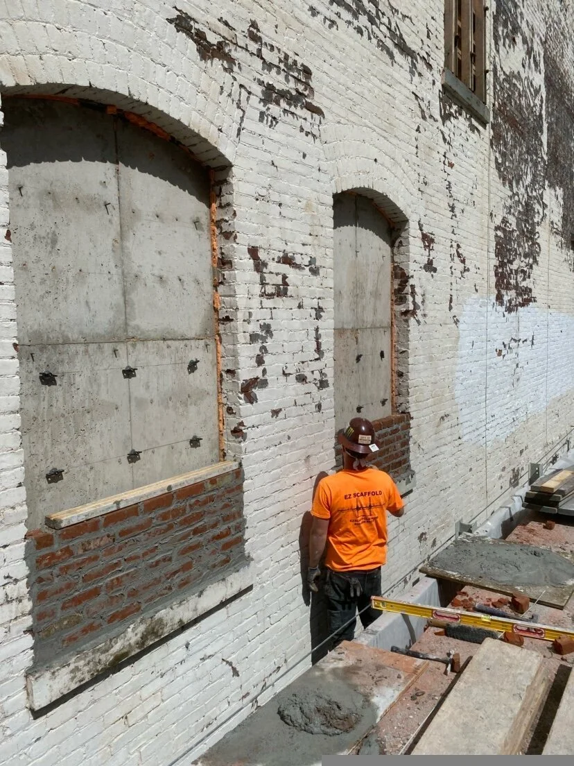 Masonry restoration work